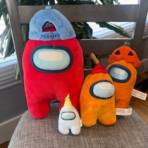 4 various Among Us Game Plush